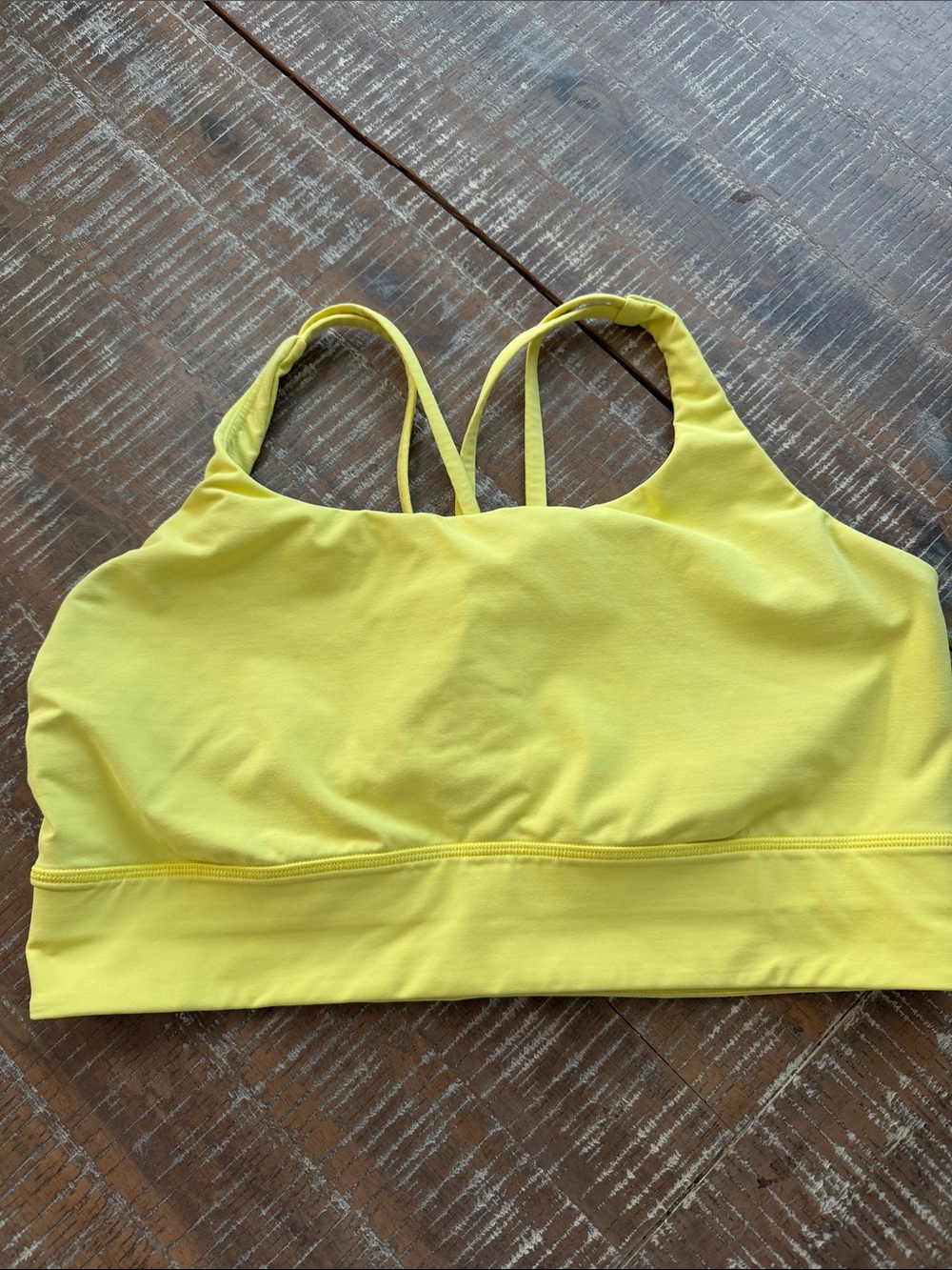 lululemon athletica Bright Yellow Strappy Sports Bra